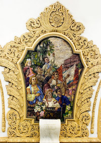 Мозаичное панно "Народное гуляние в Киеве"