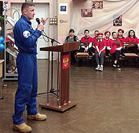 встреча с космонавтом в гимназии №17 Королева МО