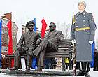торжественное открытие памятника С.П. Королёву и Ю.А. Гагарину в городе Королев Московской области 12 января 2017 года