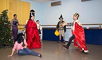 репетиция спектакля в школе искусств Браво (г. Королёв, Московская область)